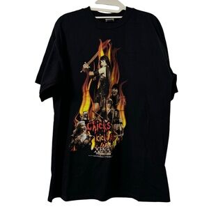 Cygnus Xena Princess Warrior Vintage 90s Chicks Kick Ass T Shirt Size Large NEW‎